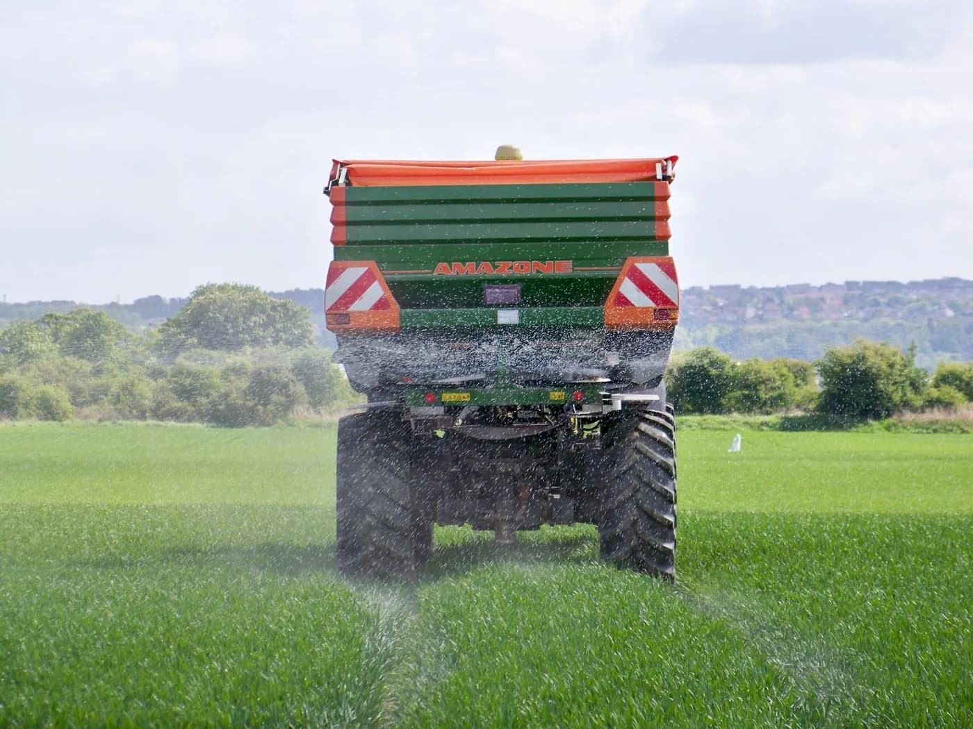 Fertiliser applicator (make to be confirmed) — representative photograph